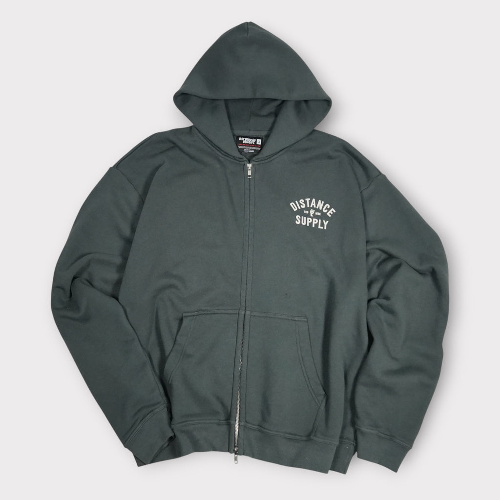 Zipper Hoodie "Distance Supply" (Dark Grey)
