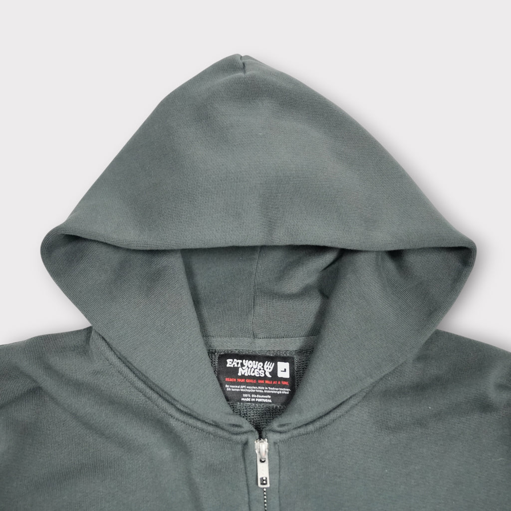 Zipper Hoodie "Distance Supply" (Dark Grey)