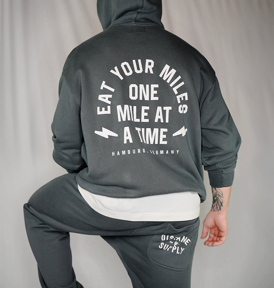 Zipper Hoodie "Distance Supply" (Dark Grey)